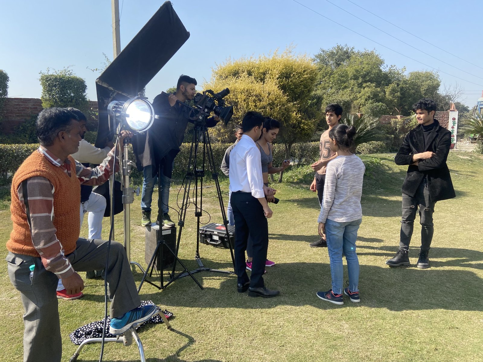 Skittles Productions on a TV commercial shoot